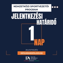 A világon egyedülálló Nemzetközi Sportvezetői Programunk nem csupán egy képzés, hanem egy belépő a nagypályára, ahol exkluzív, a karrierjében azonnal hasznosítható kompetenciákat szerezhet.